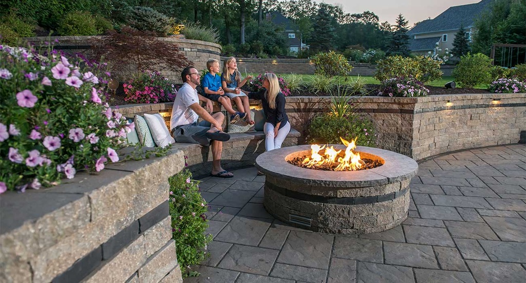 Fire Pit & Landscaping