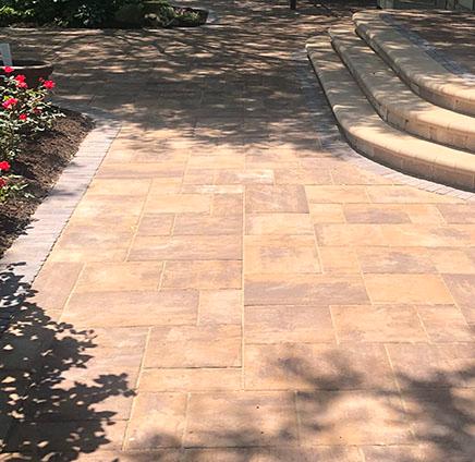 Flagstone Inspired Paver Patio