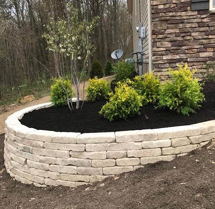 Retaining wall for Mulch Bed