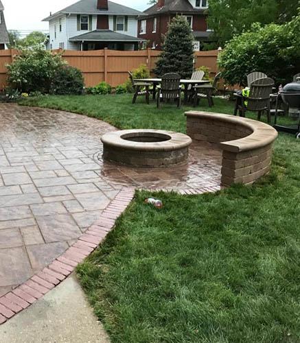 Stone fire pit installers in Ohio