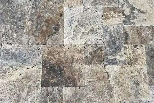 Silver Travertine Patio Tiles Silver%20Travertine%20Stone%20Patio%20install