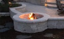 Fire Pit with Seating Wall