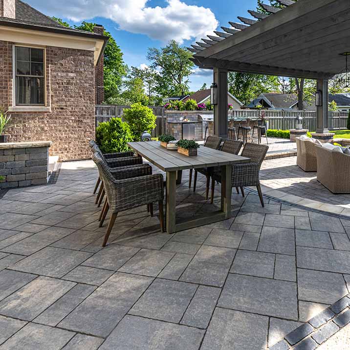 Unilock paver patio installers