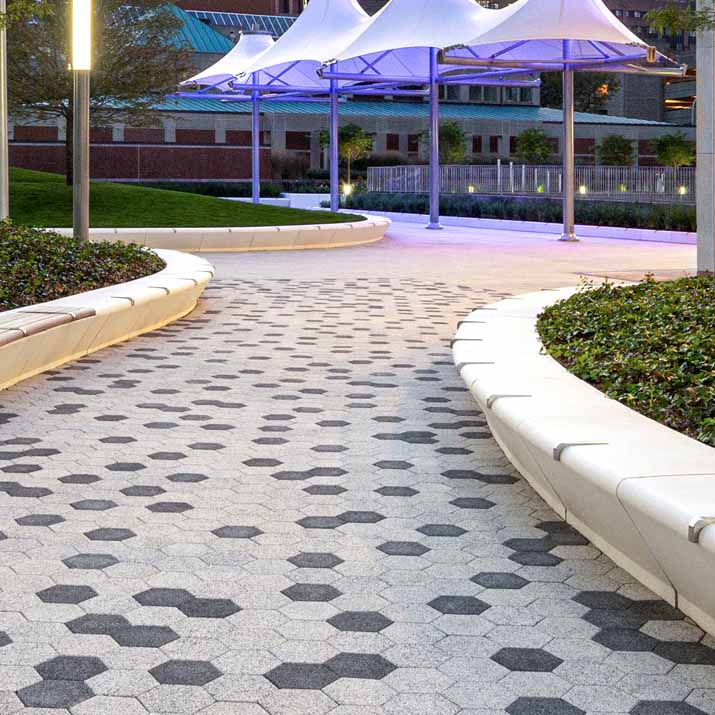 Unilock Hex Paver Patio Design Install Landscaping