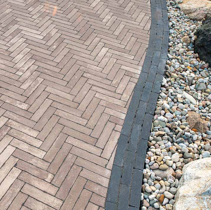 Unilock Mattoni Paver Install Walkway Patio