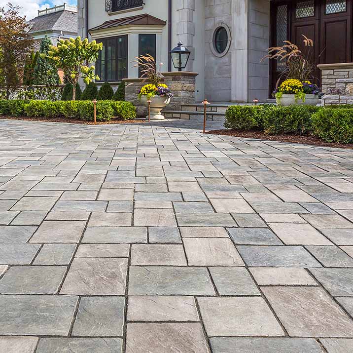 Unilock Richcliff Paver Install Patio Driveway Walkway