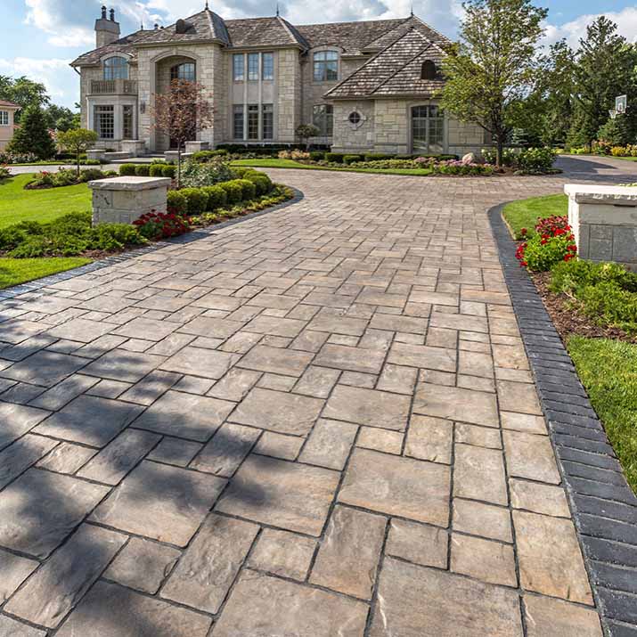 Paver patio installation