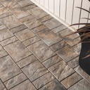 Flagstone inspired patio installation