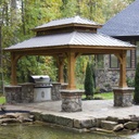 12' x 18' Cascade Cedartone Stain Pavilion Gazebo