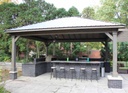 Cascade Pavilion Gazebo with Outdoor Kitchen