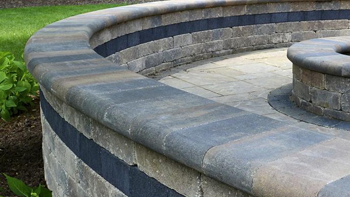 Brussels Fullnose Coping Installed