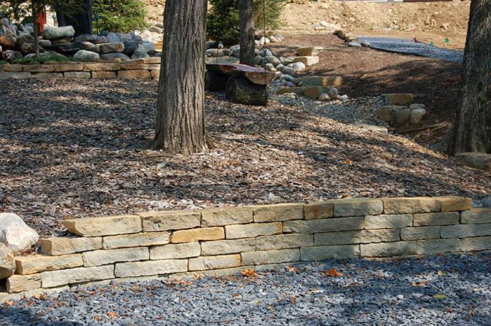 Rustic Buff 8&quot; Split Medium Wall Installed