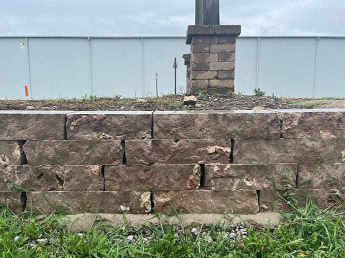 Waukesha 8&quot; Brown Wall Installed