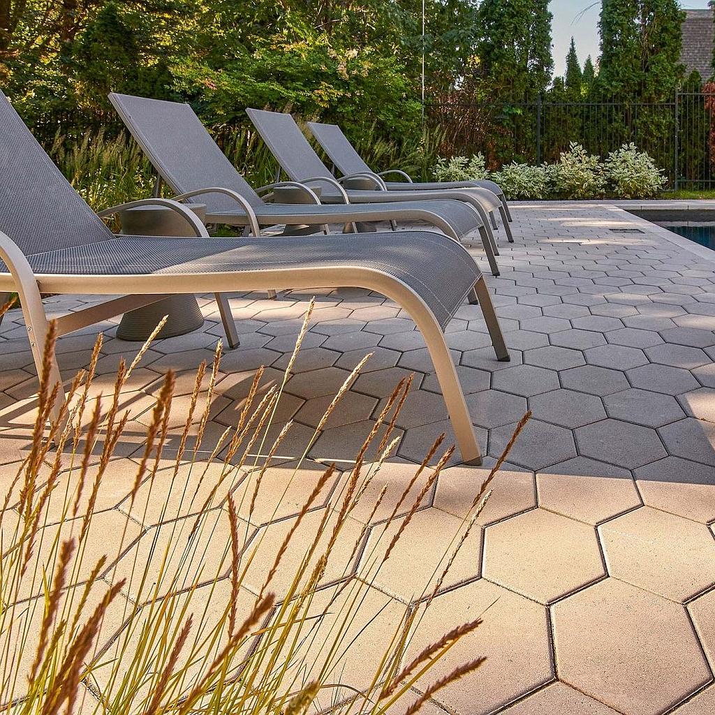 Hex Paver Installed