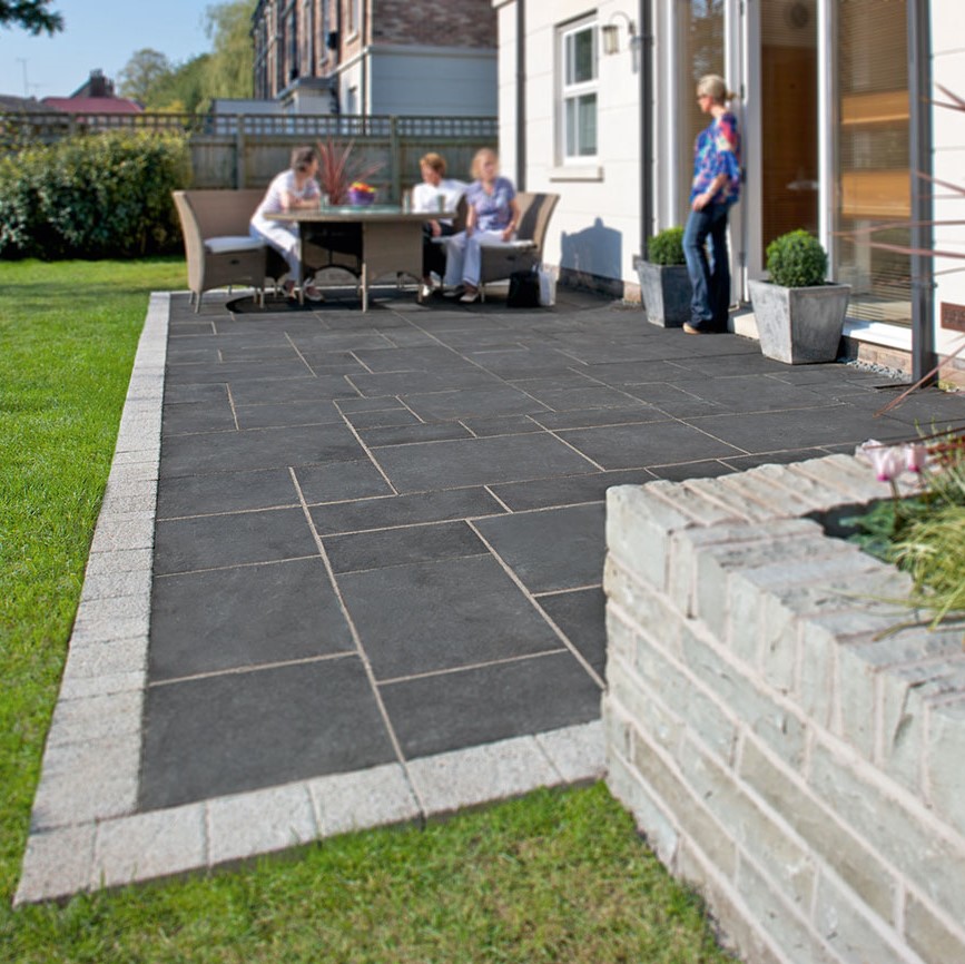 Charcoal Calibrated Natural Patio/Walkway Installed