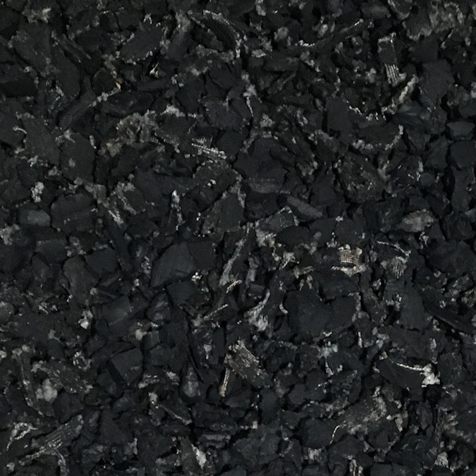 Natural Black Rubber Playground Mulch Installed