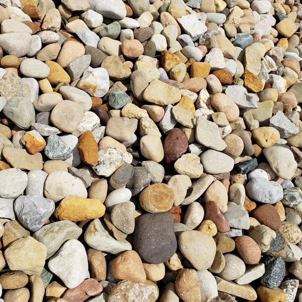 Medium River Rock Installed