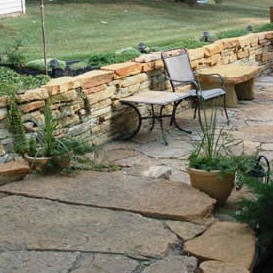 Rustic Buff Medium Wall Installed