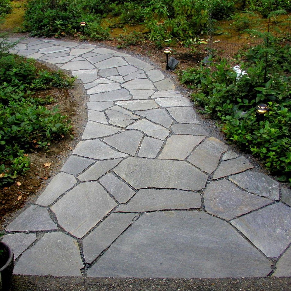 Black Mountain Flagstone Patio Installed