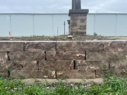 Waukesha 8" Brown Wall Installed