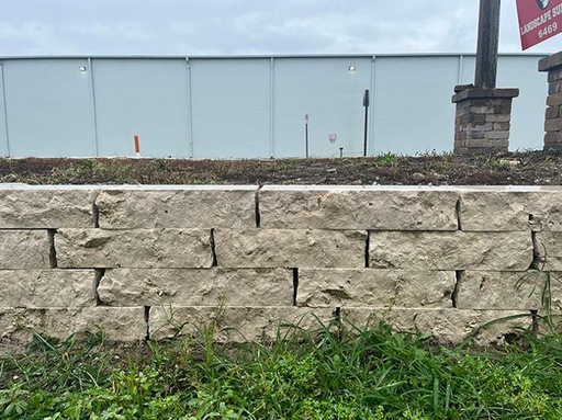 Waukesha 8" Buff Wall Installed